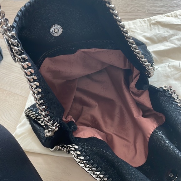 Stella McCartney Black Three Chain Tote - Picture 6 of 9